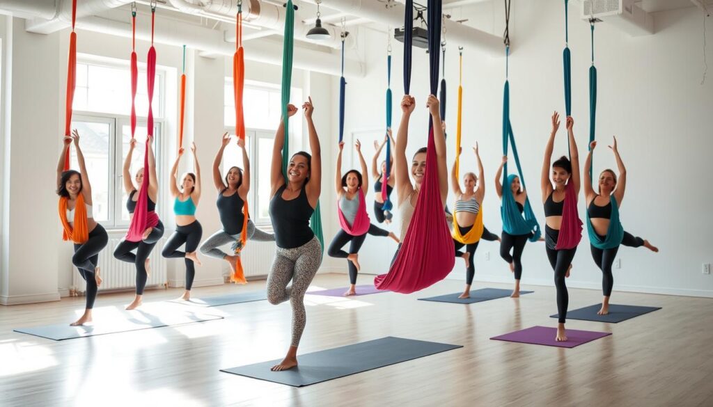 aerial joga zajęcia Polska