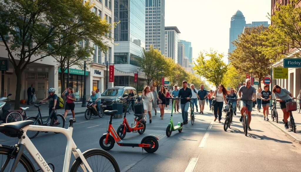 środki transportu w mieście