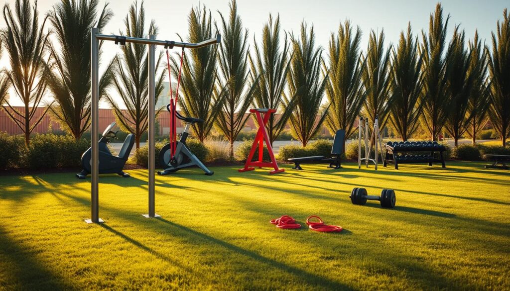 sprzęt do ćwiczeń na świeżym powietrzu